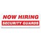Signmission Now Hiring Security Guards Banner Apply Inside Accepting Application Single Sided B-120-30305 - alternate 1